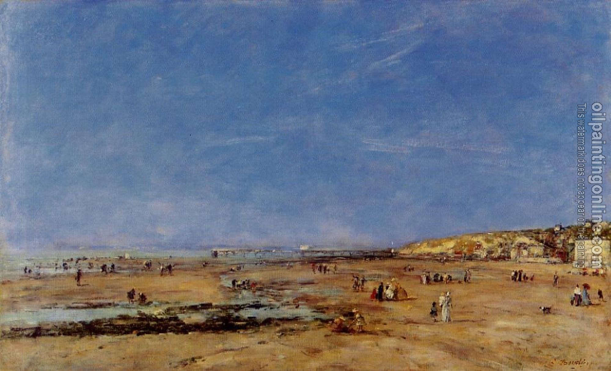 Boudin, Eugene - Trouville, Panorama of the Beach